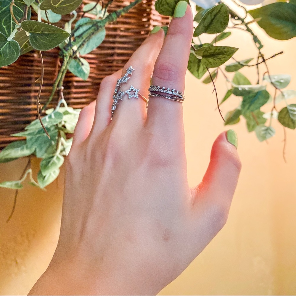 Silver intertwined ring - Picture 4 of 4